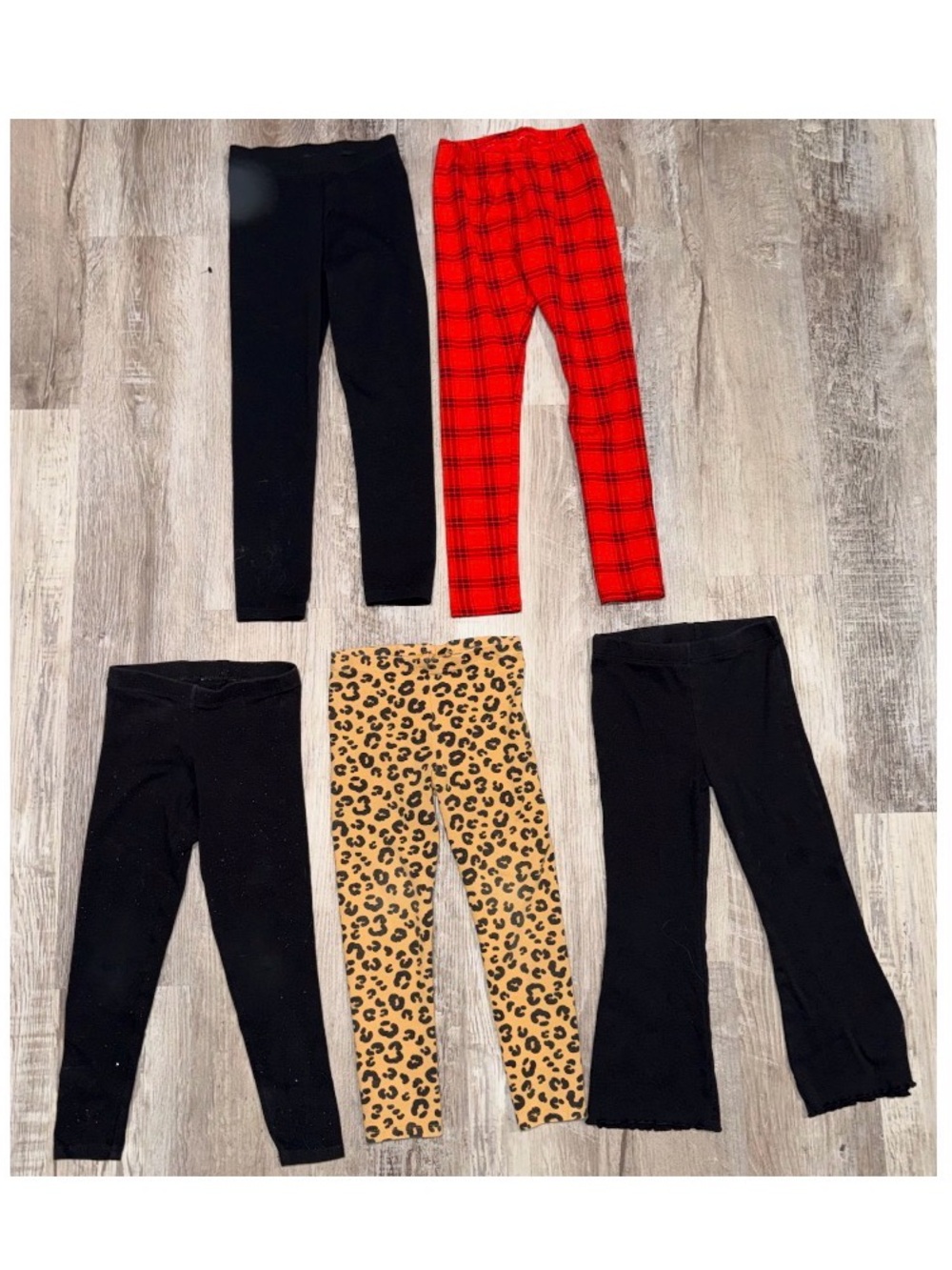 5 Pairs Toddler Girls Leggings Size 4/5